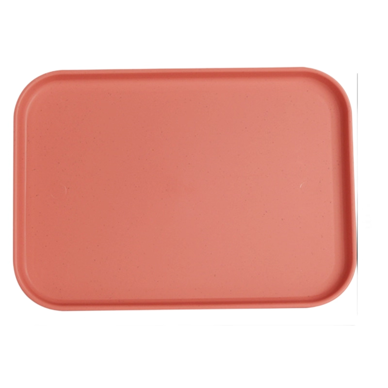 Wheat Straw Plastic Rectangular Tray