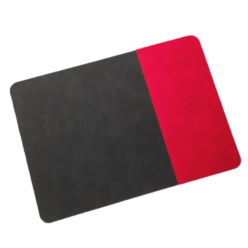 PU Leather Wireless Charging Mouse Pad