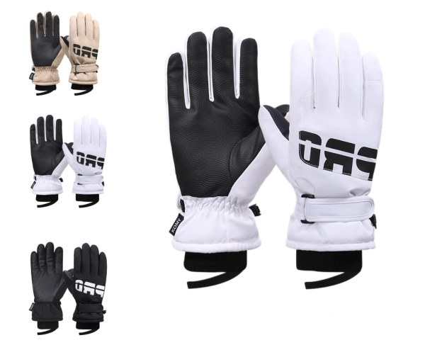 Polyester Touchscreen Winter Ski Gloves