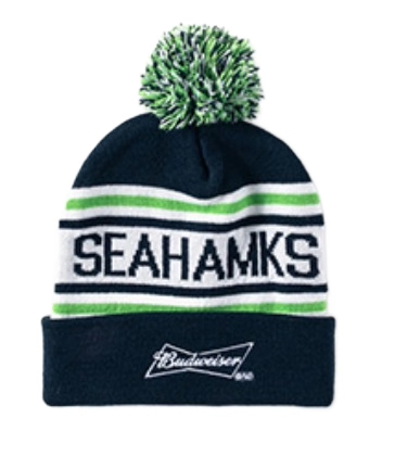 Acrylic Pom-Pom Embroidered Beanie