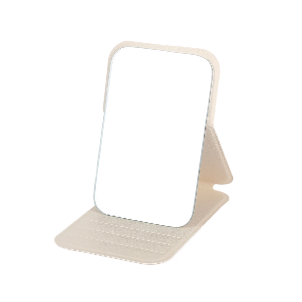 PU Folding Travel Makeup Mirror