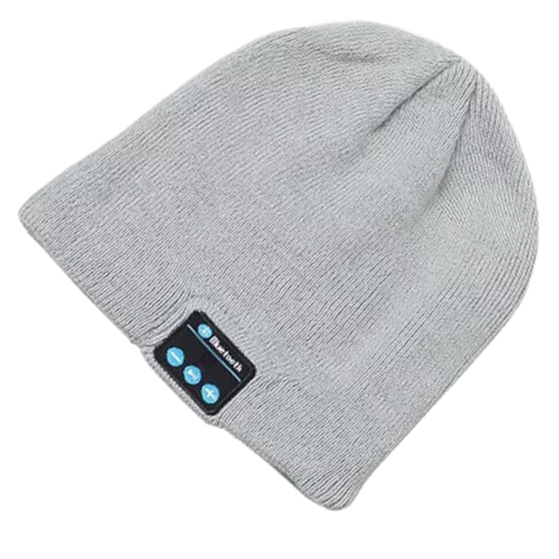 Acrylic Knit Beanie Hat w/Inbuilt Wireless Headphones