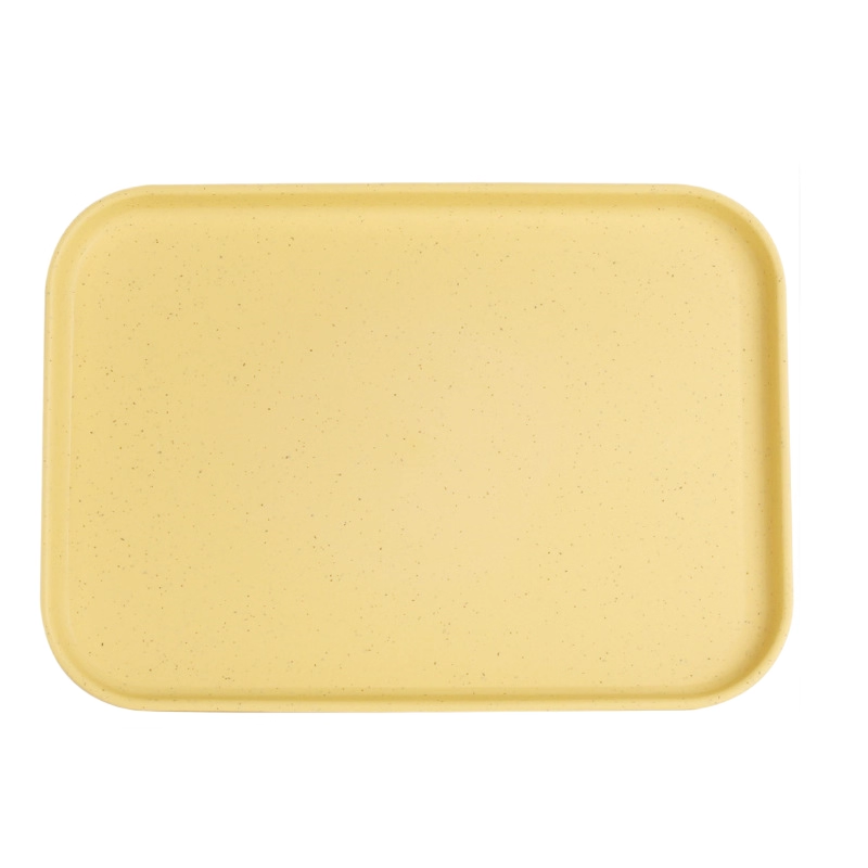 Wheat Straw Plastic Rectangular Tray