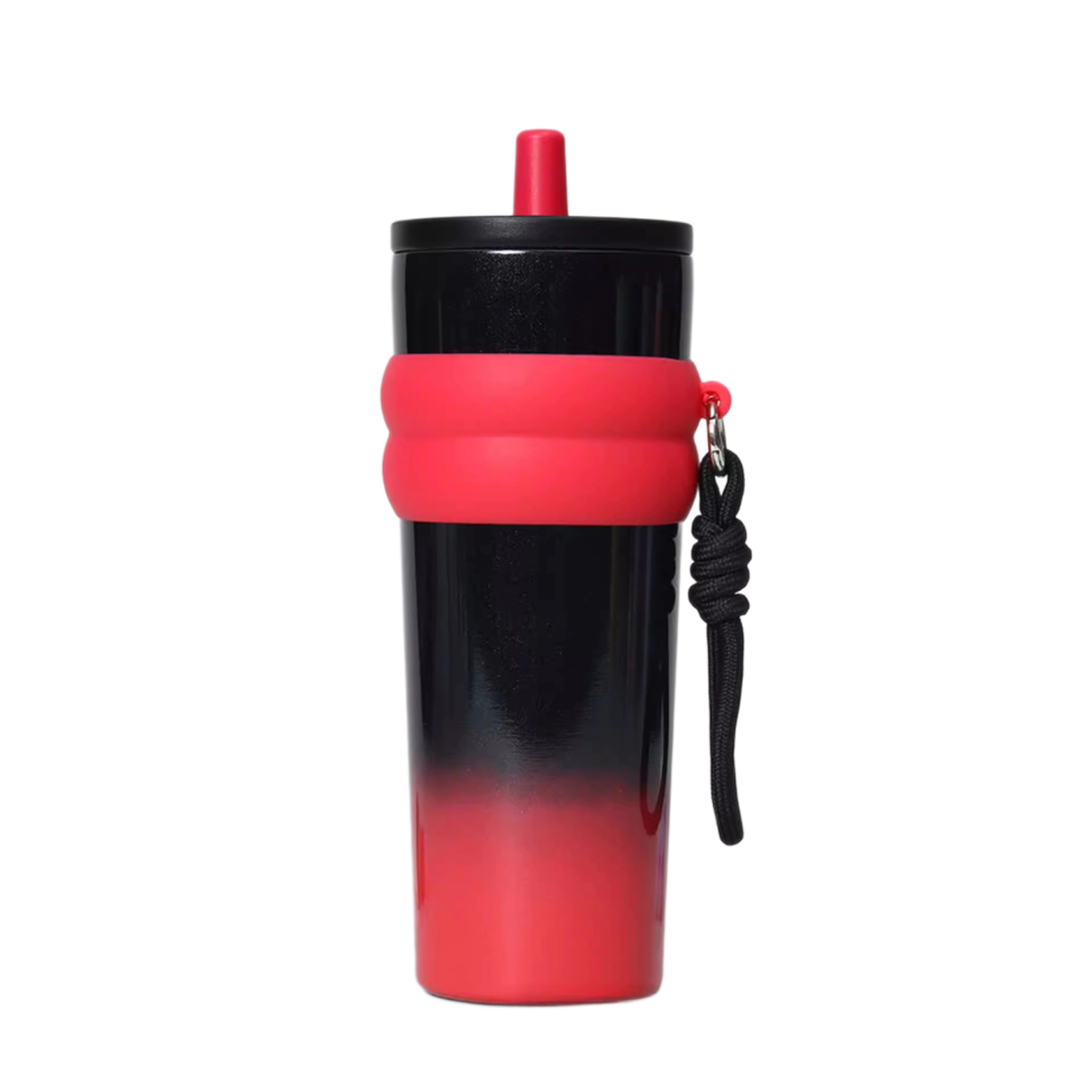 40oz Stainless Steel Insulated Car Cup W/ Straw