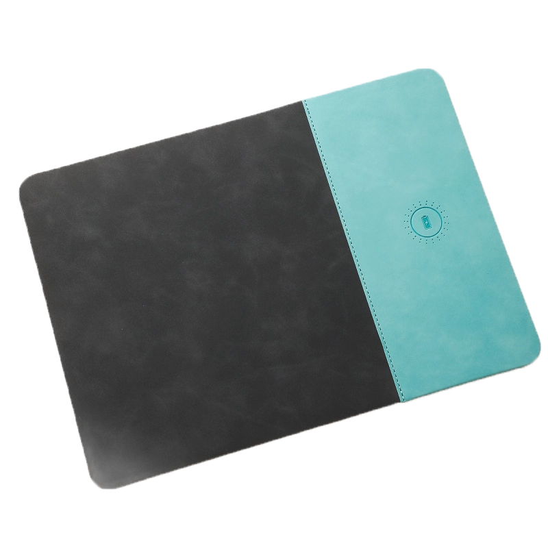PU Leather Wireless Charging Mouse Pad