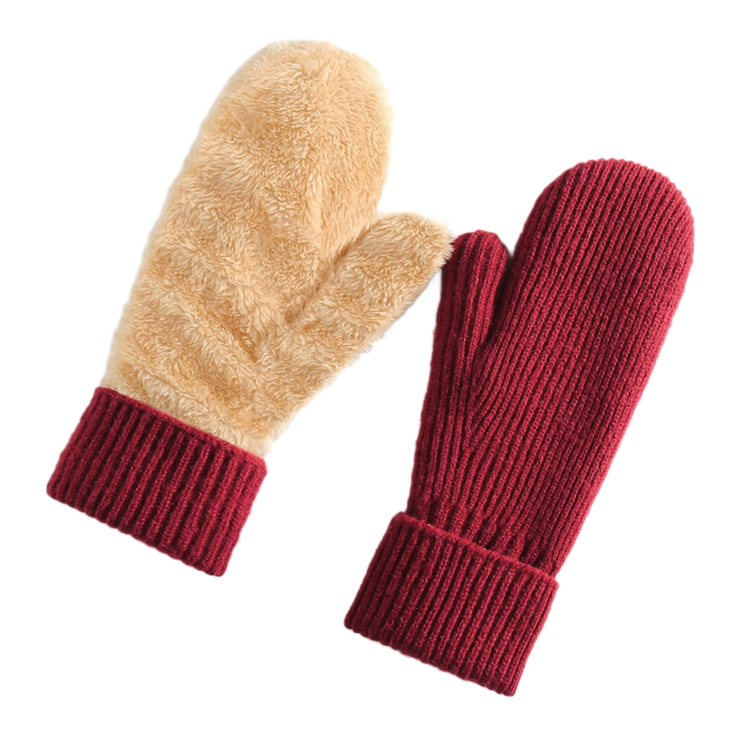 Outdoor Warm Knit Mittens