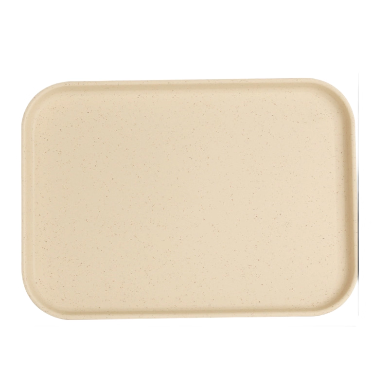 Wheat Straw Plastic Rectangular Tray