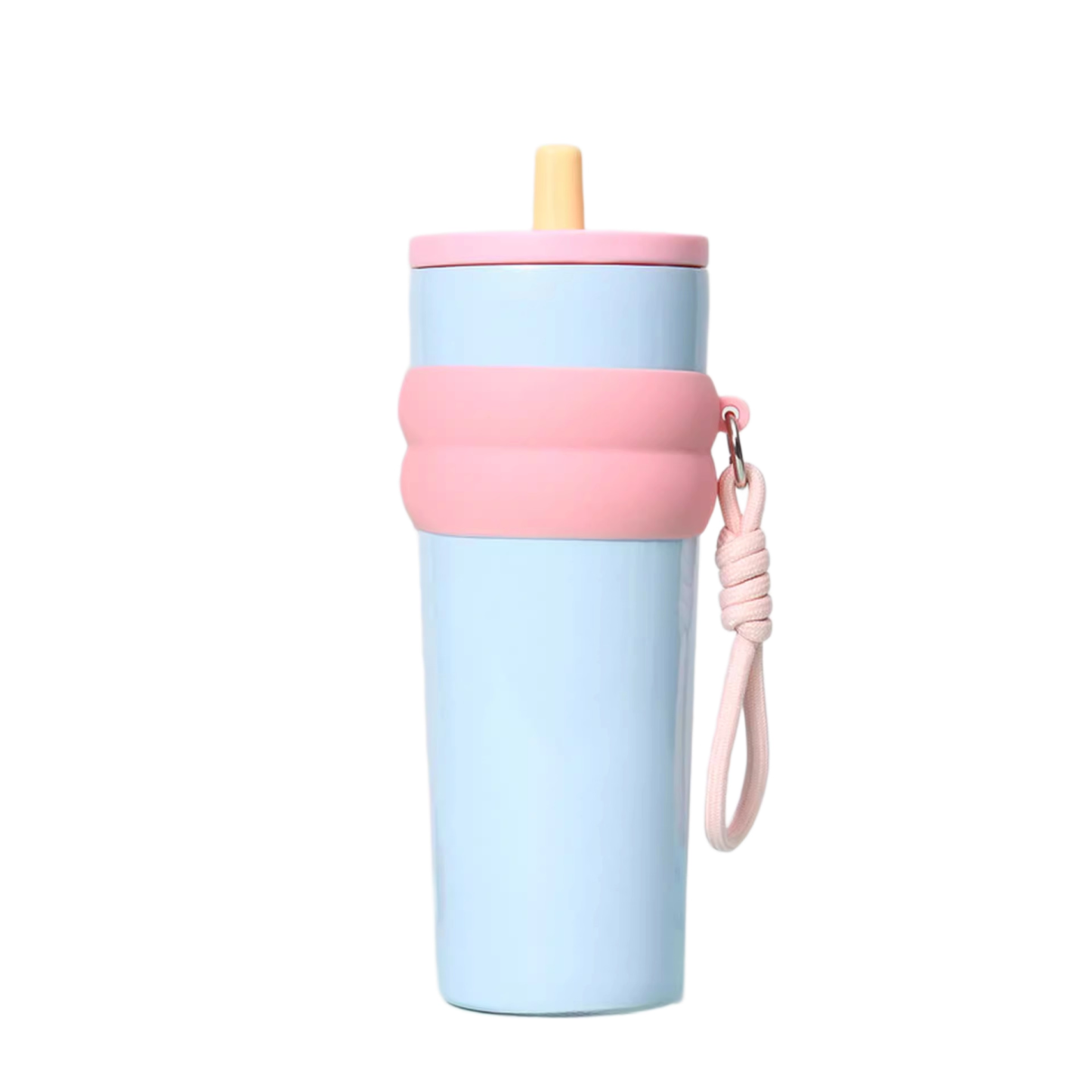 40oz Stainless Steel Insulated Car Cup W/ Straw