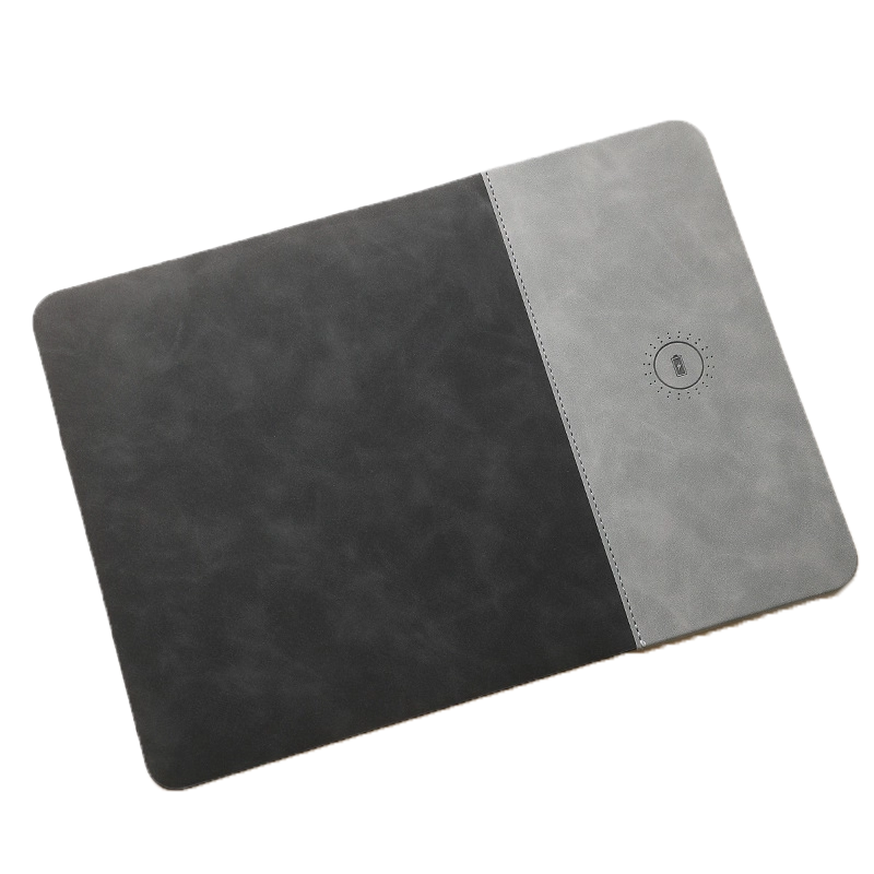 PU Leather Wireless Charging Mouse Pad