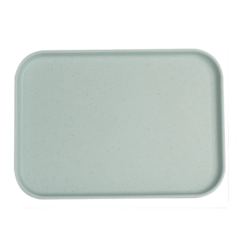 Wheat Straw Plastic Rectangular Tray