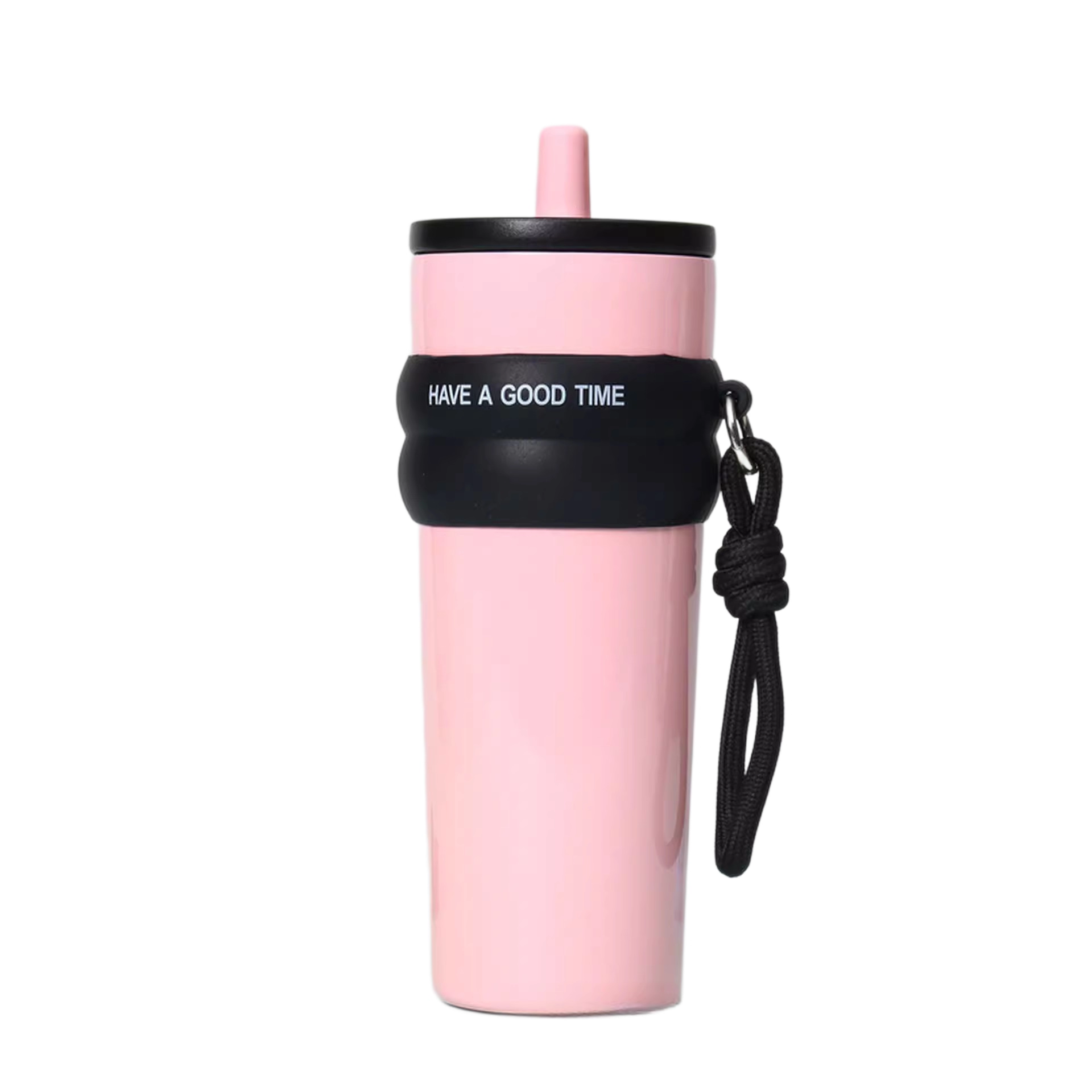 40oz Stainless Steel Insulated Car Cup W/ Straw