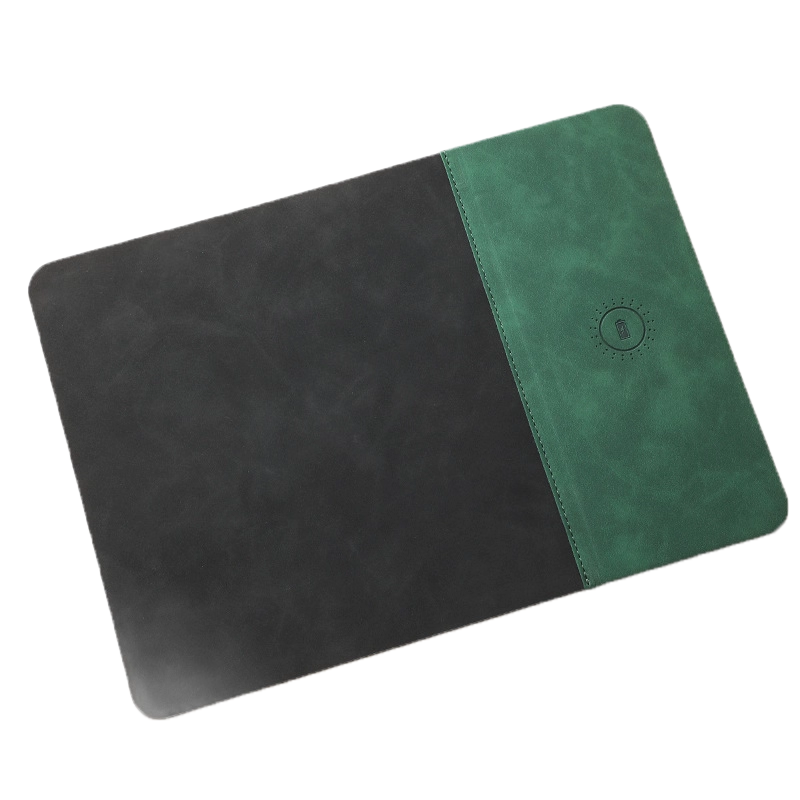 PU Leather Wireless Charging Mouse Pad