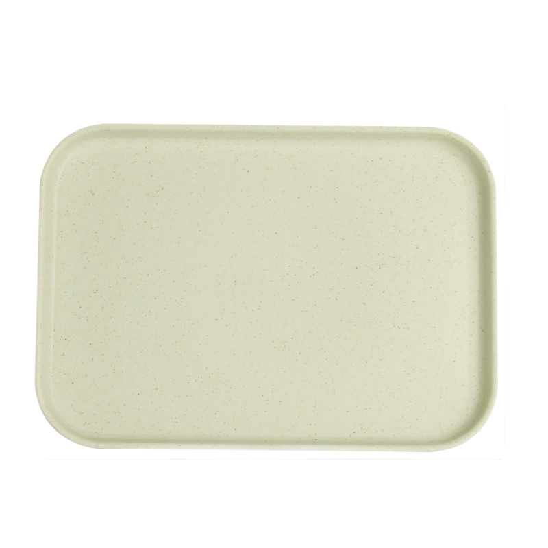 Wheat Straw Plastic Rectangular Tray