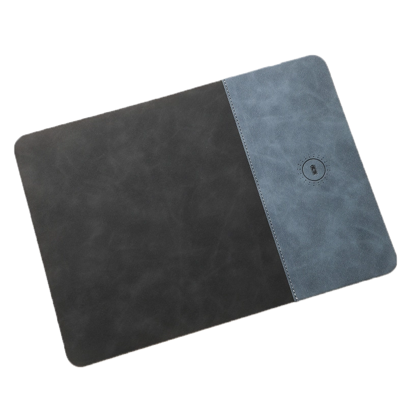 PU Leather Wireless Charging Mouse Pad