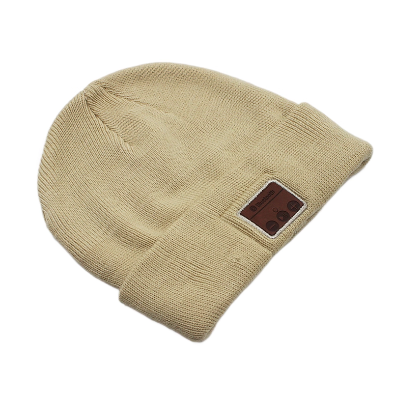 Acrylic Knit Beanie Hat w/Inbuilt Wireless Headphones
