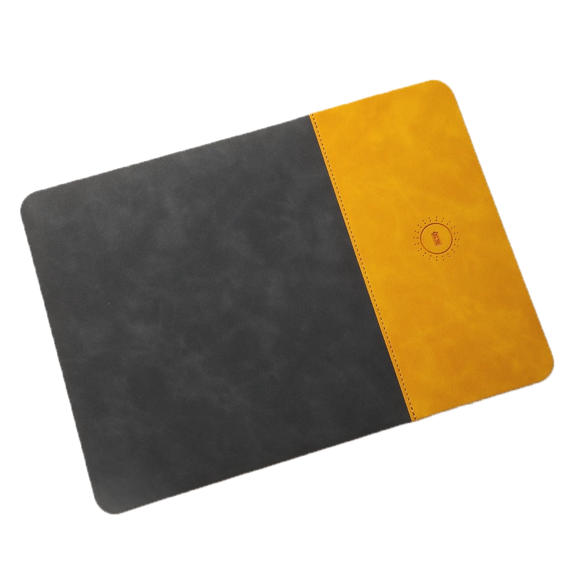 PU Leather Wireless Charging Mouse Pad