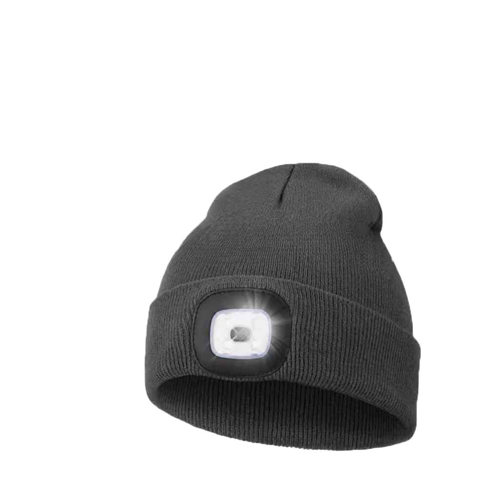 LED Warm Knit Beanie with Headlight