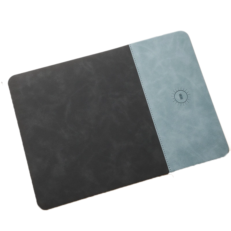 PU Leather Wireless Charging Mouse Pad