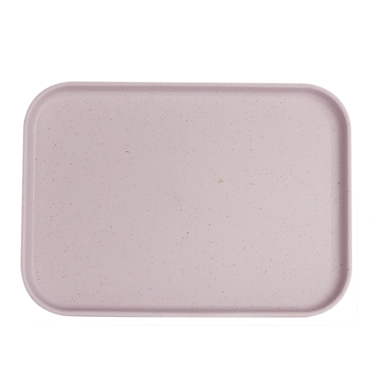 Wheat Straw Plastic Rectangular Tray
