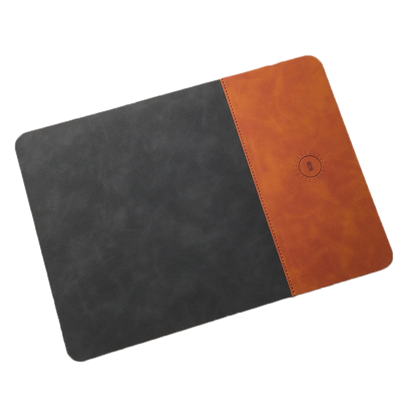 PU Leather Wireless Charging Mouse Pad