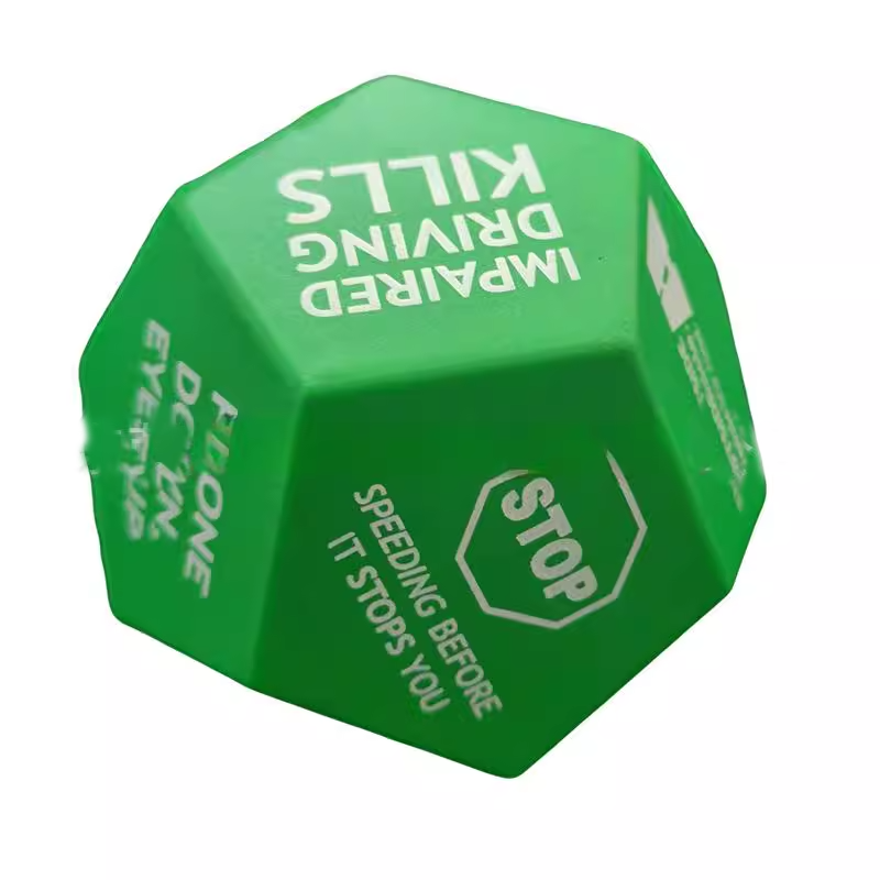 PU 12-Sided Stress Relief Dice