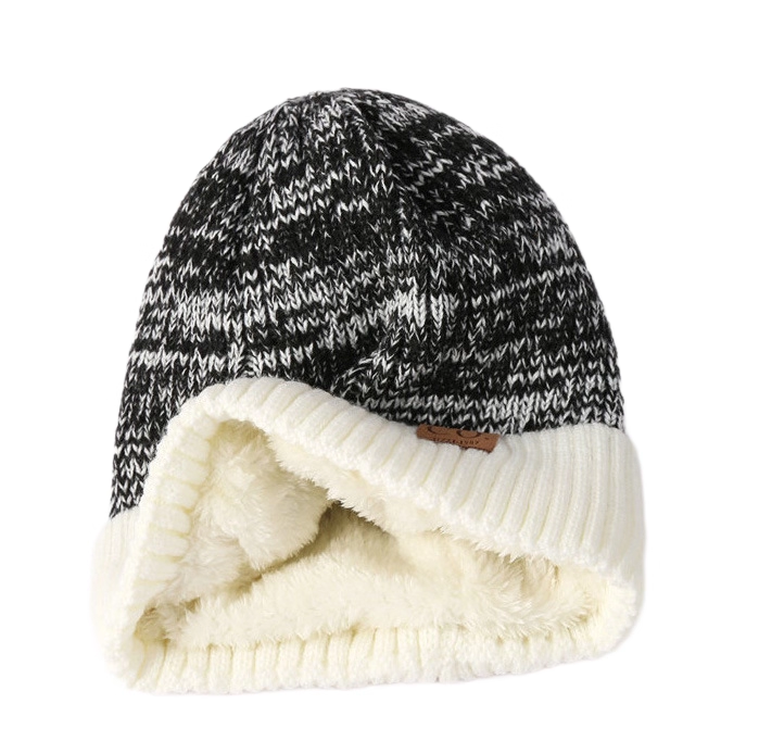 Double Layer Fleece Winter Beanie