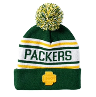 Acrylic Pom-Pom Embroidered Beanie