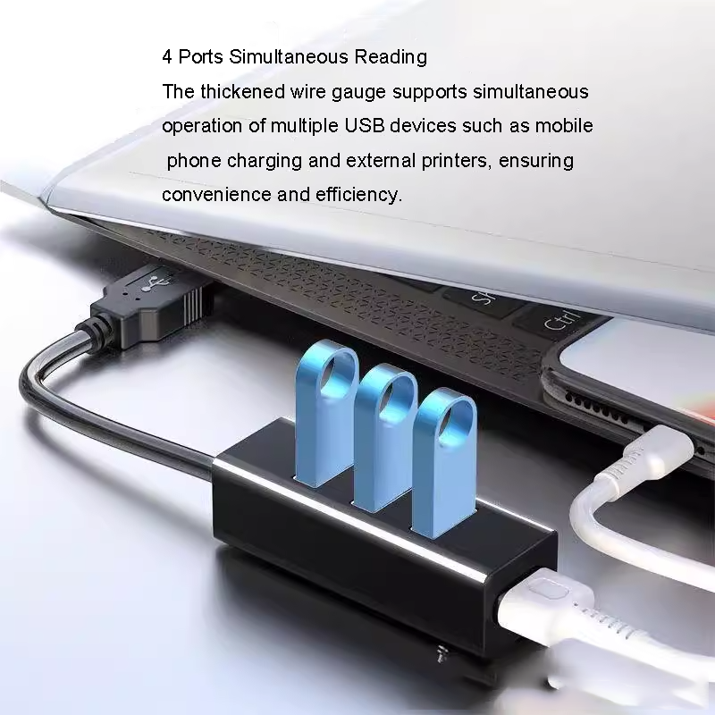 USB 2.0 4-Port Hub Splitter