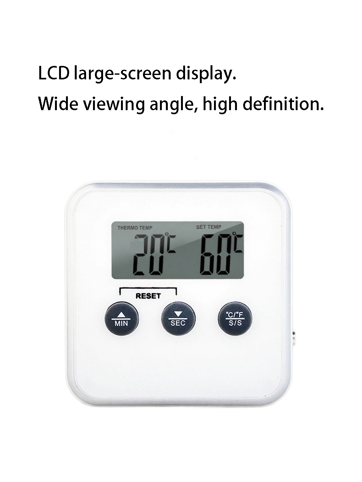 Quick-Read BBQ Meat Thermometer