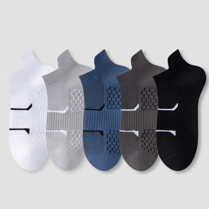 Cooling Athletic Socks [5-Pack] – Antibacterial, Moisture-Wicking, for Running, Training, and Everyday Summer Wear