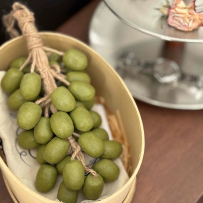 Cold-Processed Jasmine-Scented Grape Cluster Artisan Soap