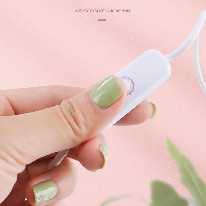 Compact Ultrasonic Washing Machine - Portable Mini Clothes Washer for Travel, Camping, Apartments