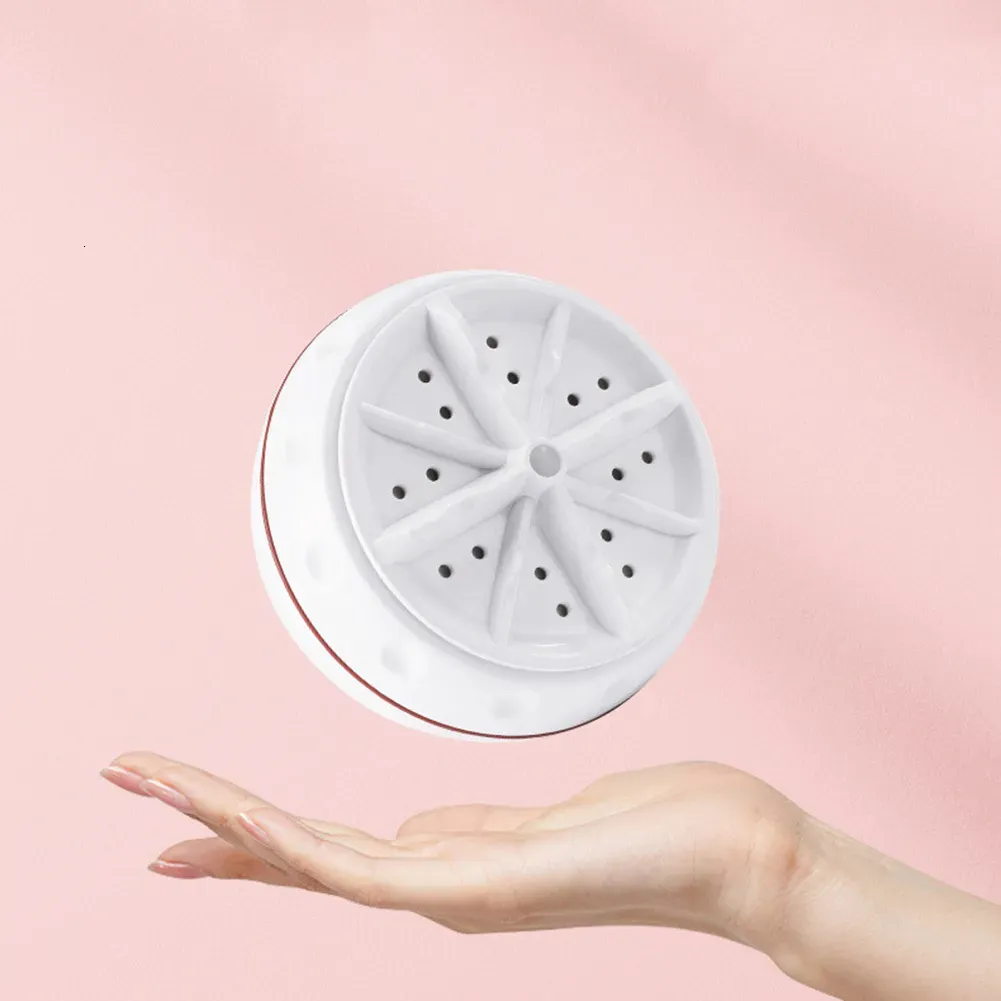 Compact Ultrasonic Washing Machine - Portable Mini Clothes Washer for Travel, Camping, Apartments