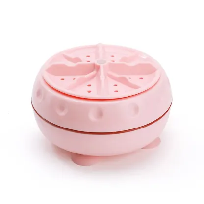 Compact Ultrasonic Washing Machine - Portable Mini Clothes Washer for Travel, Camping, Apartments
