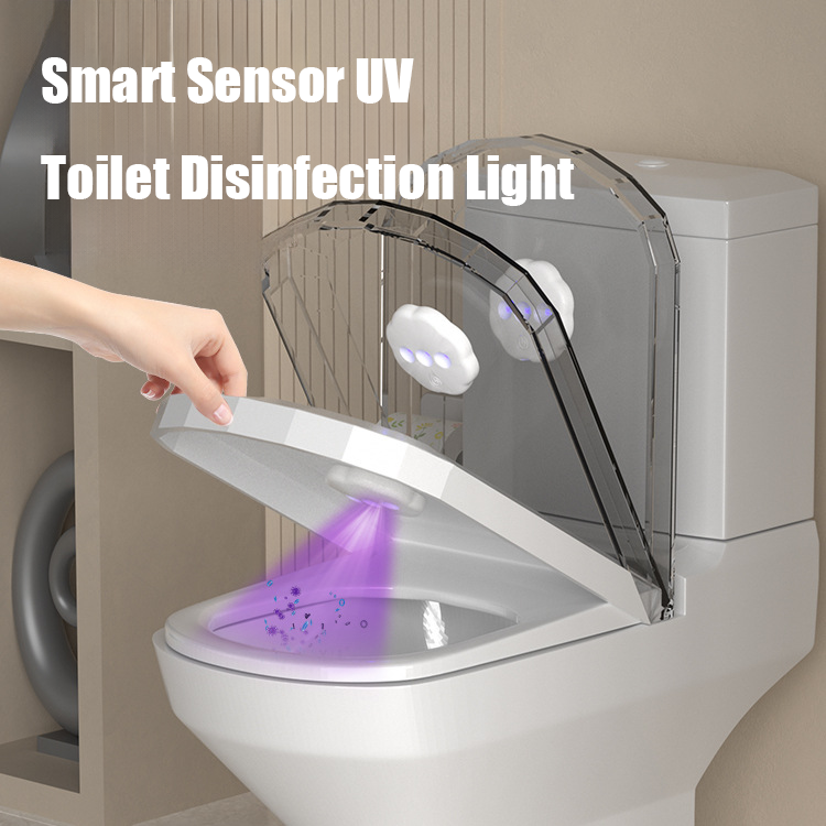 🔥Last today 50% OFF | Smart Sensor UV Toilet Disinfection Light | Auto Sanitization for Bathroom Hygiene. 