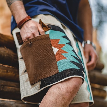 Cooling Men's Summer Cargo Shorts – Breathable Loose-Fit Knee-Length Multi-Pocket Outdoor Khaki Shorts