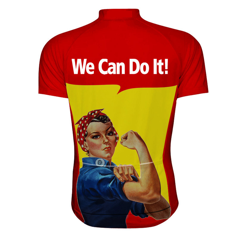 Cycling Best Women's Vintage Cycling Jersey – "We Can Do It!" Design & XS-3XL