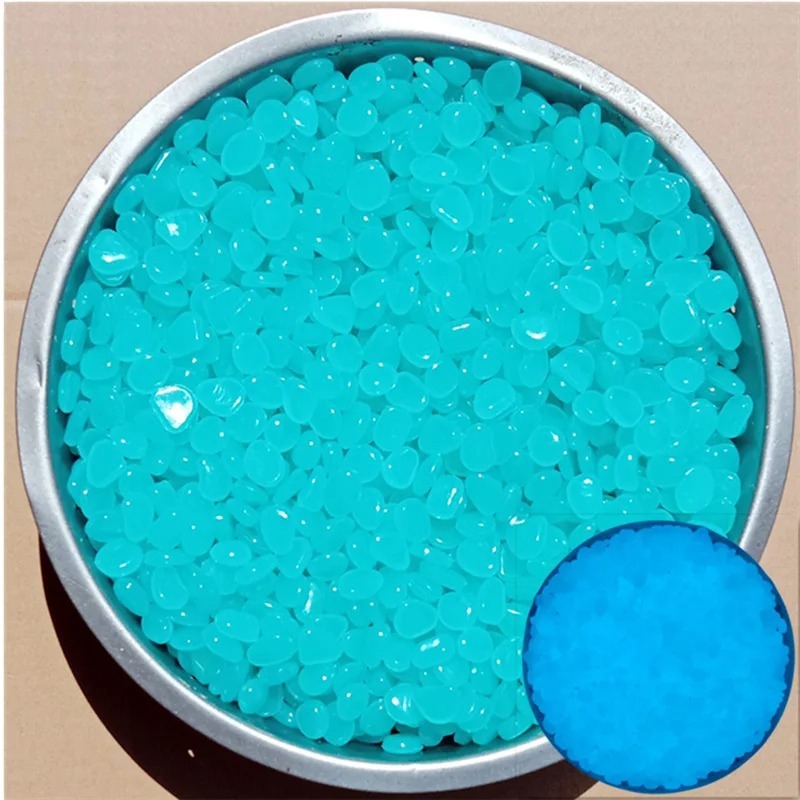 YearPeak Glow in The Dark Pebbles - 1000PCS Blue Luminous Garden Stones