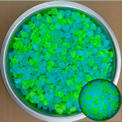 YearPeak Glow in The Dark Pebbles - 1000PCS Blue Luminous Garden Stones
