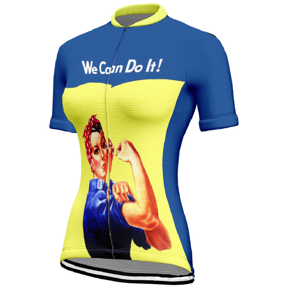 Cycling Best Women's Vintage Cycling Jersey – "We Can Do It!" Design
