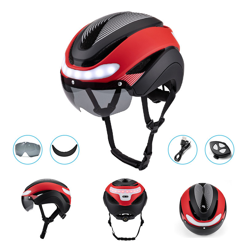 Cycling Best USB Bike Helmet with LED Lights-Unisex Adult Safety