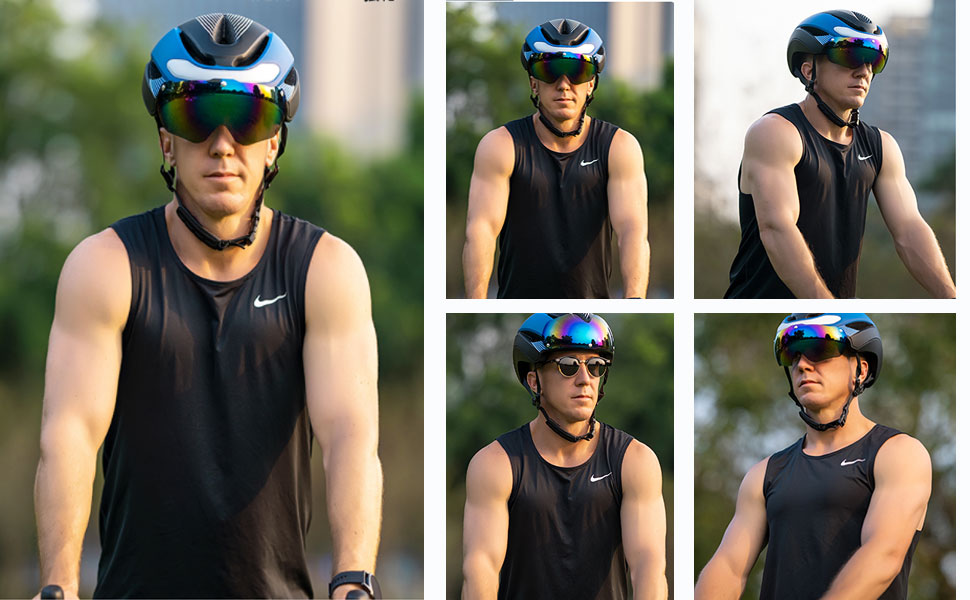 Cycling Best USB Bike Helmet with LED Lights-Unisex Adult Safety