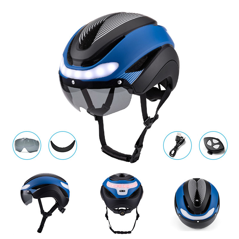 Cycling Best USB Bike Helmet with LED Lights-Unisex Adult Safety