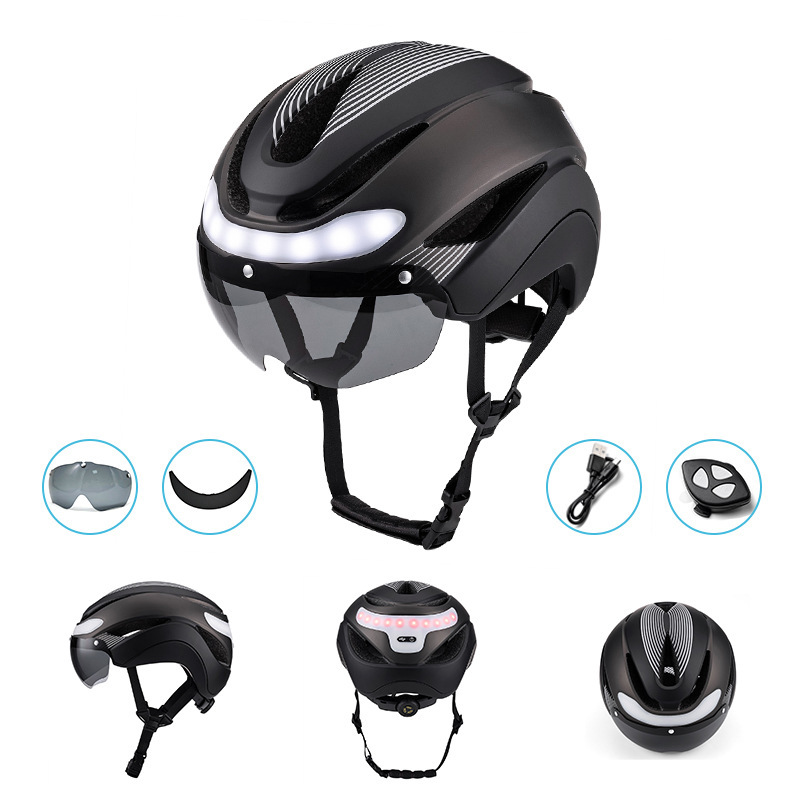 Cycling Best USB Bike Helmet with LED Lights-Unisex Adult Safety