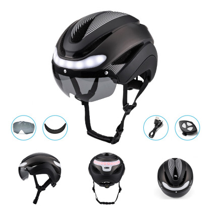 Cycling Best USB Bike Helmet with LED Lights-Unisex Adult Safety