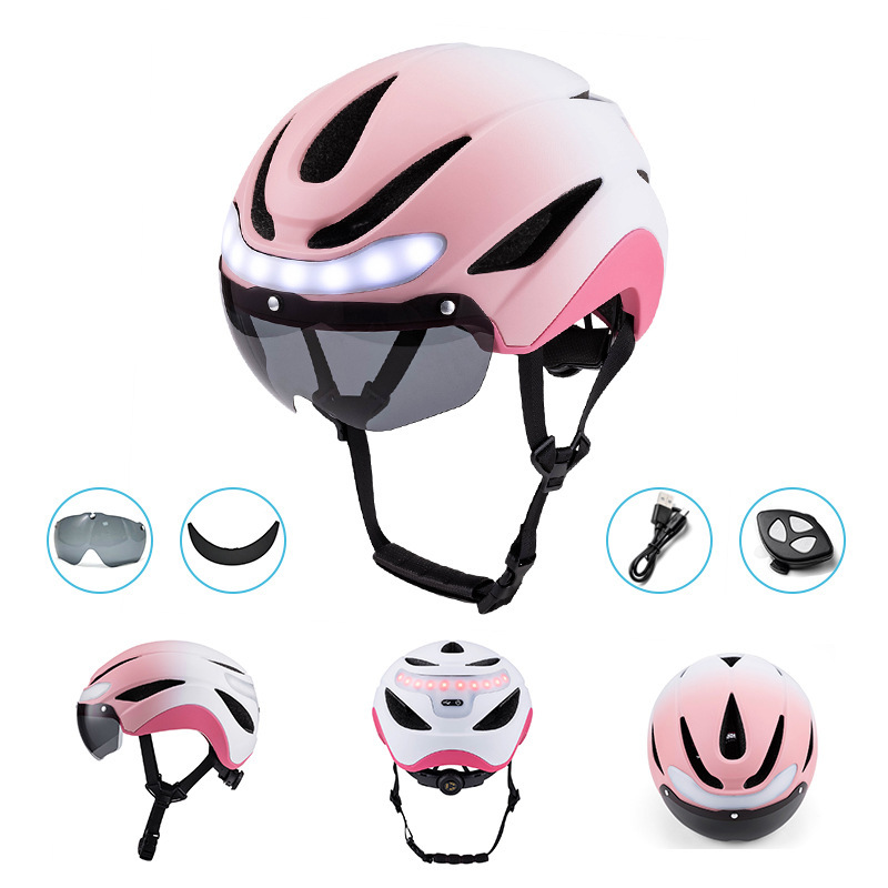 Cycling Best USB Bike Helmet with LED Lights-Unisex Adult Safety