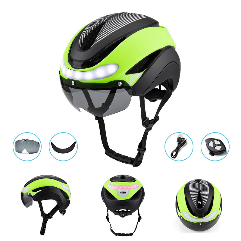 Cycling Best USB Bike Helmet with LED Lights-Unisex Adult Safety