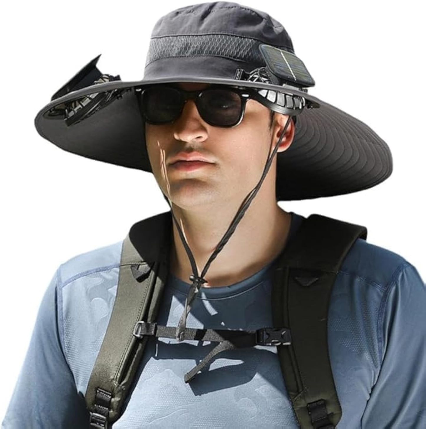 YearPeak Dual-Powered Solar Fan Hat - Hands-Free Cooling & Sun Protection