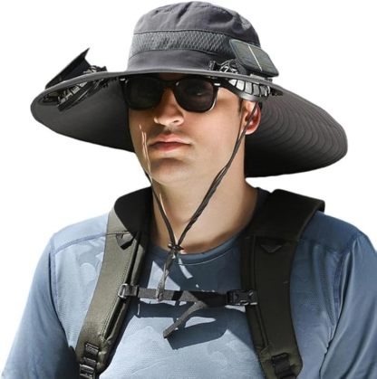 YearPeak Dual-Powered Solar Fan Hat - Hands-Free Cooling & Sun Protection