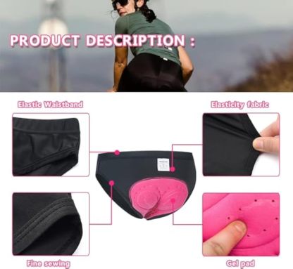 Cycling Best Women's 4D Padded Cycling Underwear – Gel Comfort Shorts